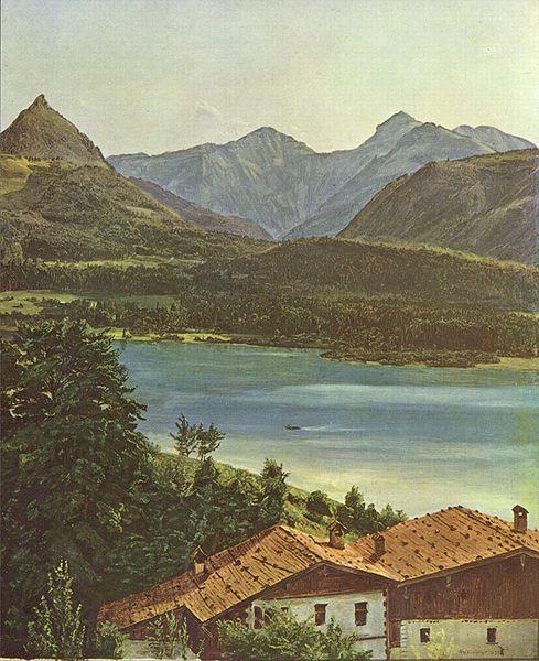 Ferdinand Georg Waldmuller Wolfgangsee Norge oil painting art
